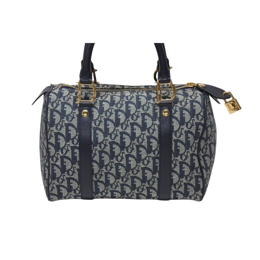 Dior Trotter Navy Speedy Galliano Blue Christian Handbag